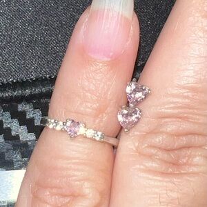 Sterling Silver Baby ring and earrings set